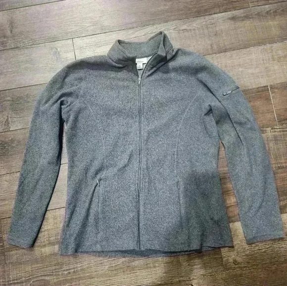 Womens L.L. Bean Zip Up Jacket Size Medium GreyThis women's - Picture 1 of 6